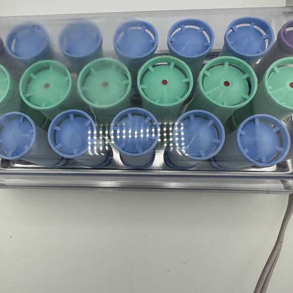 Clairol Smart Setter Hot Rollers Curlers 20 Wax Core Rubber Working no clips - Picture 4 of 4